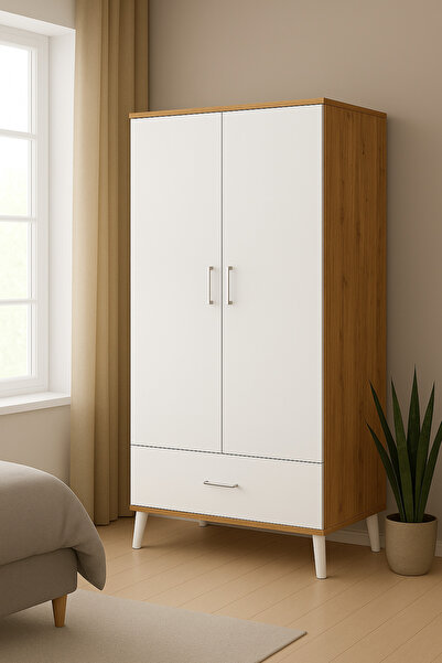 Gökberk GB-6700S 2 KAPAKLI 1 ÇEKMECELİ GARDIROP