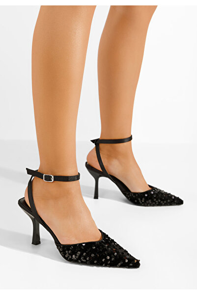 B T Shoes Pantofi stiletto slingback Alaia negri