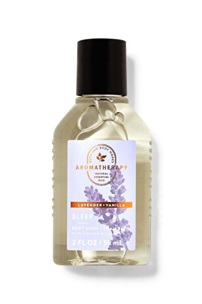 Bath & Body Works غسول للجسم وحمام رغوي برائحة اللافندر والفانيليا بحجم مناسب للسفر