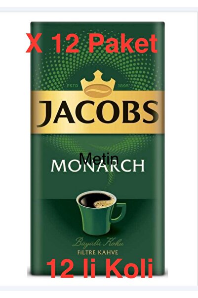 Jacob قهوة مونارك 500 جرام مفلترة 12 عبوة = صندوق واحد