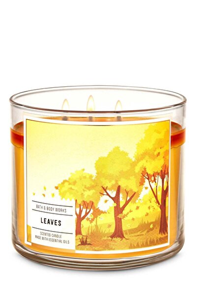 Bath & Body Works شمعة ليفز ذات الثلاث فتائل