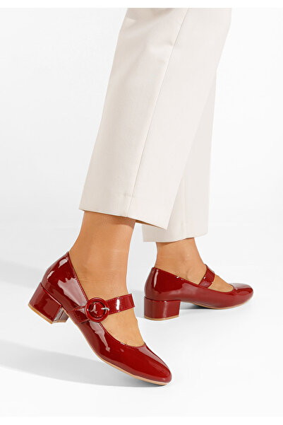 B T Shoes Γόβες με χαμηλό τακούνι Adevana κοκκινο