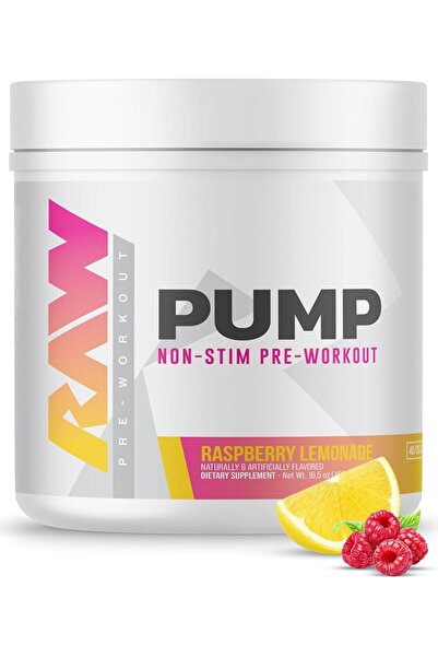 RAW مسحوق مكمل غذائي قبل التمرين، خالي من المنشطات، معزز بأكسيد النيتريك | تو...