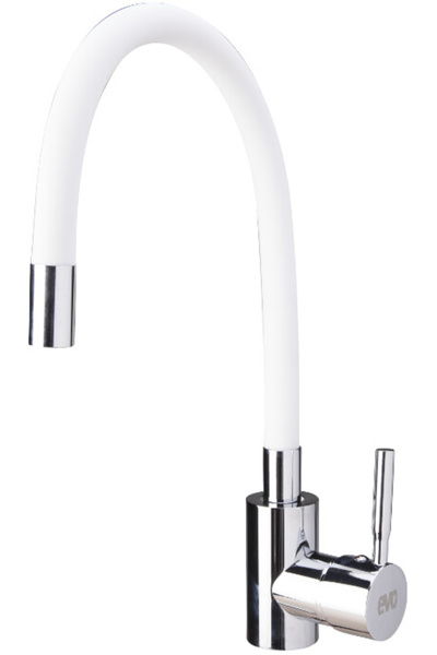 EVOSANITARY Baterie de bucătărie cu cioc flexibil - Suport de fixare a ciocului, fără violet