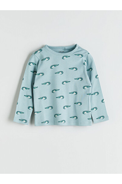 LC Waikiki Sparkling Selections from Shining Store | Crew Neck Printed Baby Boy Pajama Set