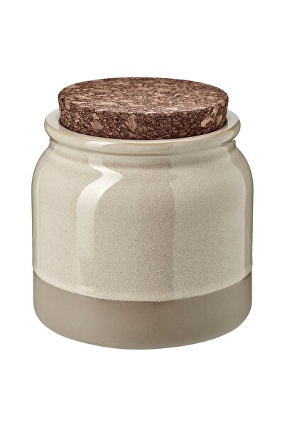 IKEA جرة BRUGDHAJ مع غطاء، بيج، 1 لتر