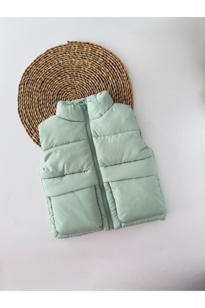 Butik VESTĂ GONFLABILĂ UNISEX PENTRU COPII CU DETALII CU FERMOAR