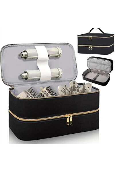 zyc Geantă de mână din piele cu mai multe compartimente pentru uscător de păr...