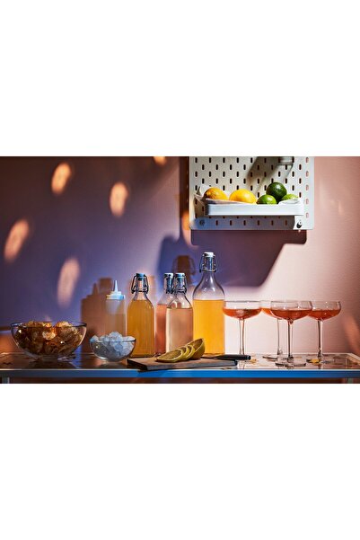 IKEA KORKEN Bottle with stopper, clear glass, 0.5 l