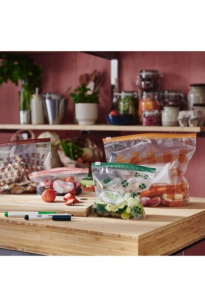 IKEA KÖSSEBÄR Resealable Bag, Mixed Patterns