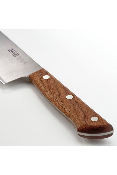 IKEA VARDAGEN Cook's knife, stainless steel/walnut, 20 cm