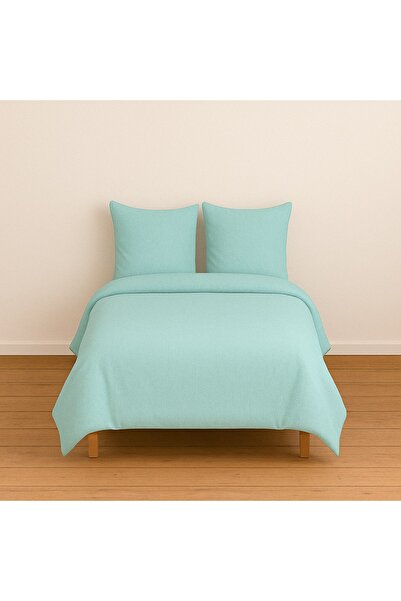 StellaFlavo Bračni Jednobojno Mint navlaka za poplun + 2 komada Jastučnica