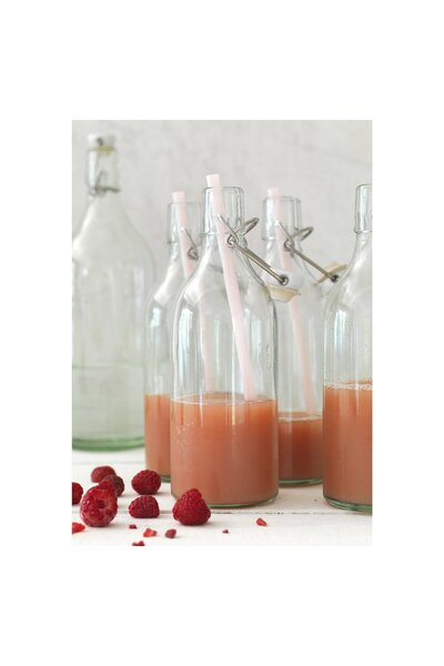 IKEA KORKEN Bottle with stopper, clear glass, 0.5 l