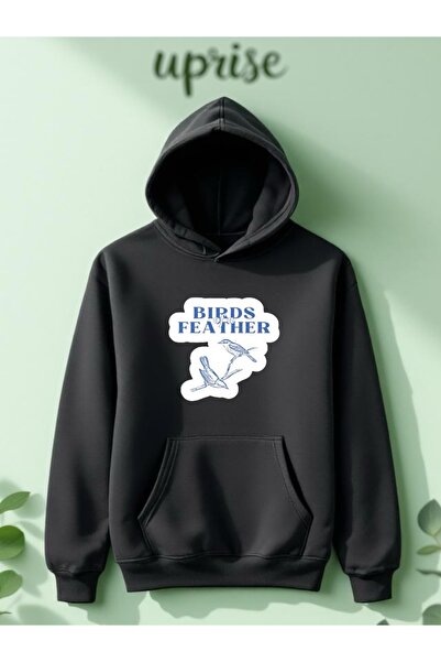 Vordevia Birds Of A Feather cu imprimeu Hanorac din bumbac cu 3 fire O suprad...