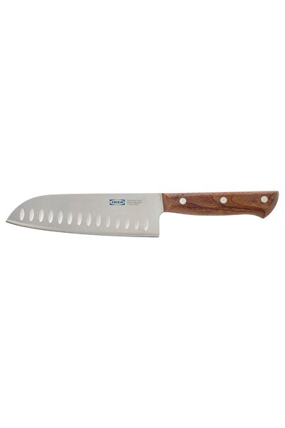 IKEA VARDAGEN Santoku knife, stainless steel/walnut, 16 cm