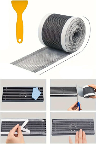 TechnoStation طقم إصلاح مصفاة الصرف الصحي والشبكة المضادة للذباب بتصميم محمول...