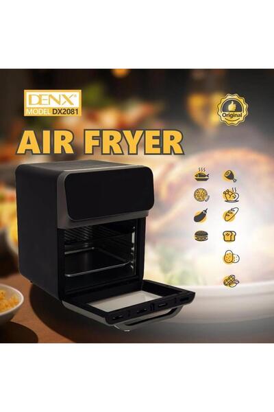 Denx - Air Fryer with 12L Capacity and 1350 Watts Power