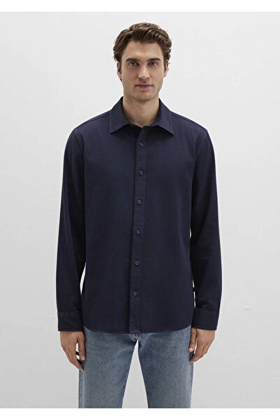 Mavi Uzun Kol Erkek Gömlek M0211641-82183