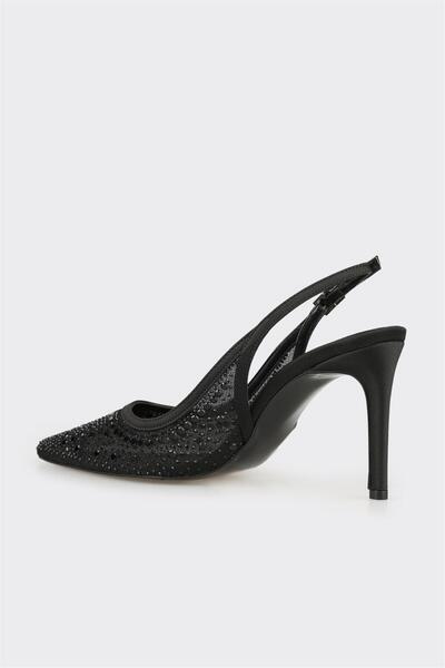 Elle Shoes Siyah Kadın Topuklu Ayakkabı