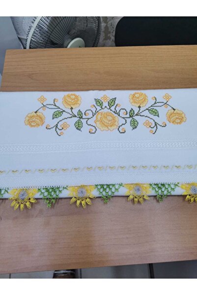 Firdevs moda çeyiz Çeyizlik İğne Oyalı Kadife Havlu