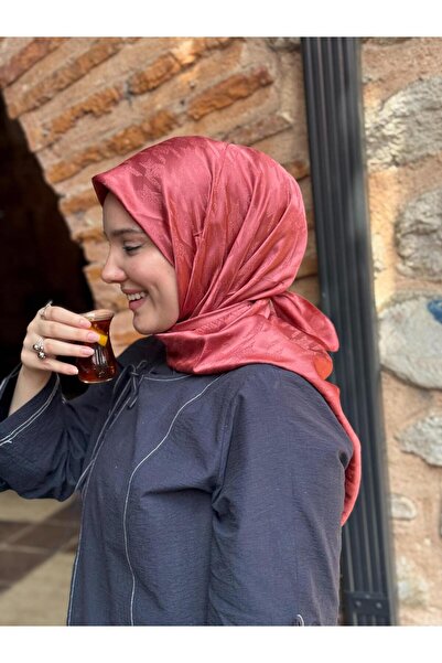 eyandis Houndstooth Pattern Cotton Silky Jacquard Scarf