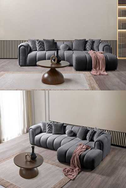 Eymense Nline Köşe Koltuk Takımı Antrasit Sağ Köşe