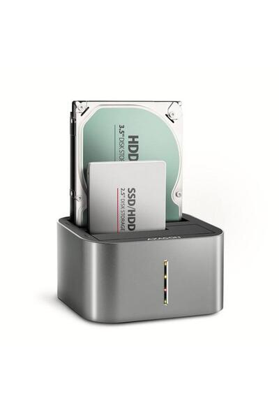 Axagon Docking Station ADSA-DC, HDD/SSD 2.5"/3.5", SATA III, USB 3.2 Gen 1 (Grey)