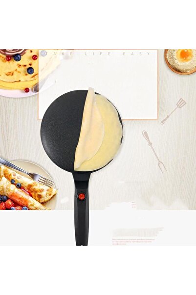 erorex صانعة الكريب الكهربائية 550 واط، آلة فطائر غير لاصقة، توزيع حرارة موحد - بدون دخان،