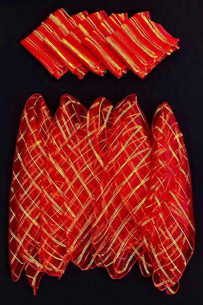 ZEYMERADE منديل زفاف كبير الحجم 70 سم ذهبي لامع، شال هينا لوصيفات العروس، حمر...