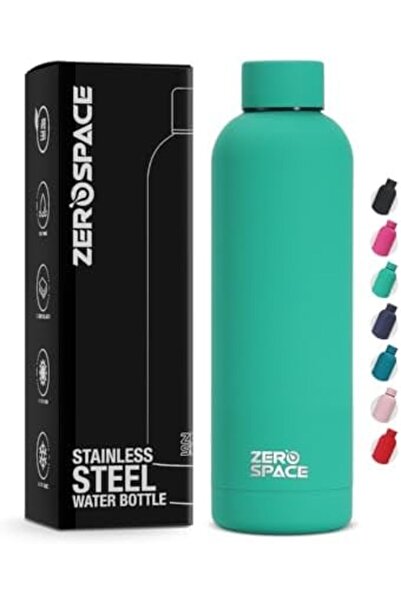 Generic ZeroSpace Stainless Steel Water Bottle 750ml - Insulated Double Wall for Hot and Cold Drinks (Green)