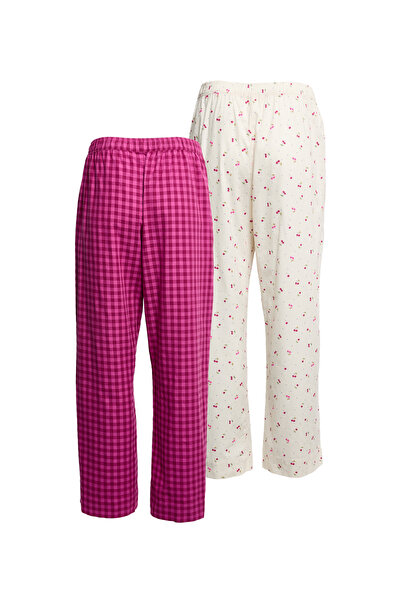 Marks & Spencer 2’li Paket Saf Pamuklu Baskılı Pijama Altları