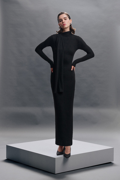 VATKALI Shawl Collar Maxi Dress - Exclusive Collection