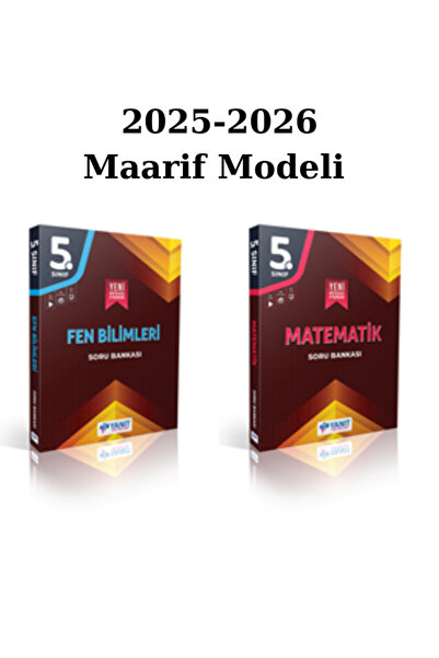 Yanıt Yayınları Yanıt 5. Sınıf Fen Bilimleri-Matematik Soru Bankası Seti 2025/26 Maarif Modeli