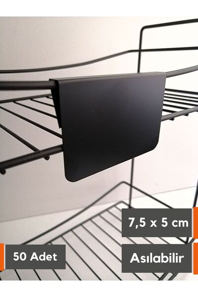 Şeffaf Etiket 50 komada brisivih etiketa za tablu, viseće, 7,5x5 cm, žičane p...