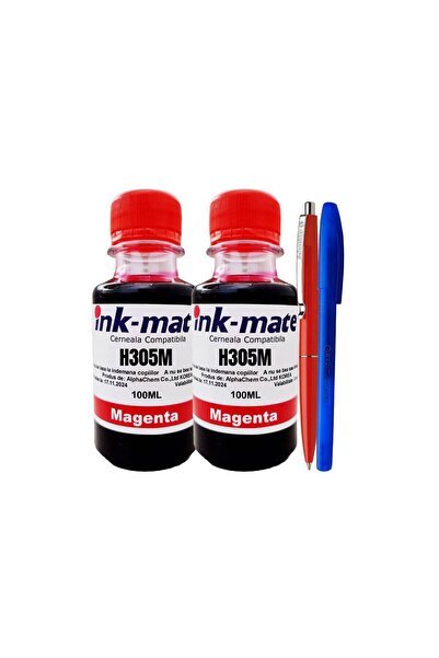 Ink-mate Set Flacone Cerneala Compatibil HP305, 2x100ml 3YM60AE Magent, Pix Schneider si Pix Radius
