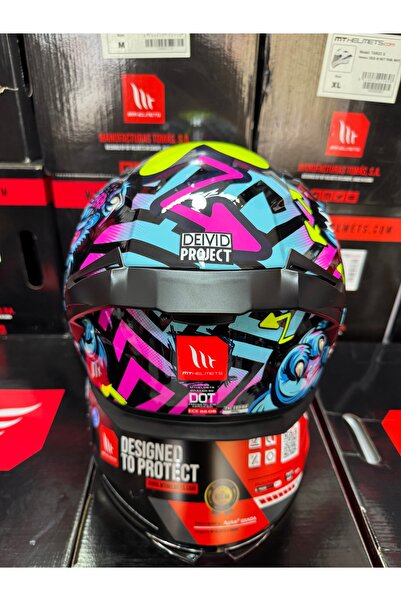 MT Helmets Braker Sv crazy teddy (şeffaf vizörlü)