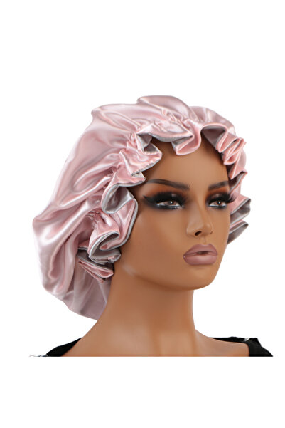 Choice1 غطاء رأس للنوم من الساتان ذو الطبقة المزدوجة وحواف مزينة بالدانتيل من...