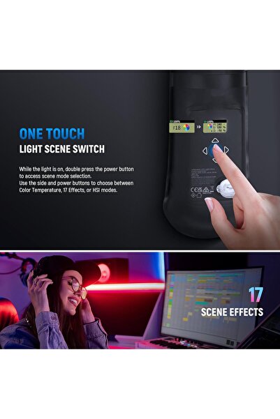 NEEWER Basic 30W Portable RGB LED Light Bar 35.5"/90cm (GC30C-RGB)