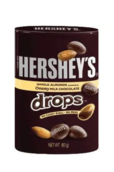 Hershey's Drops Almond with Milk Chocolate in Tin 60g x 6