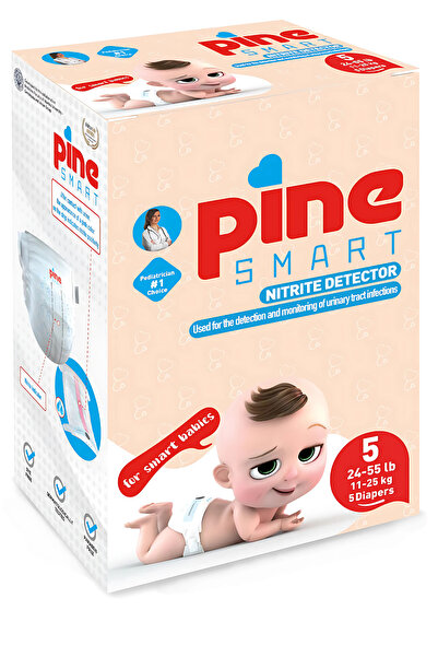 Pine SMART Akıllı Bebek Bezi 5’li (2, 3, 4, 5, 6 Beden (3–6 Kg / 4–9 Kg / 7–1...