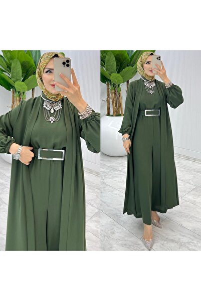 MB MODABERARDİ Kadın Tulumlu Abaya Takımı