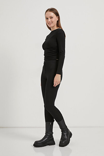 Arma Life Kadın Yüksek Bel Toparlayıcı Siyah Esnek Pantolon