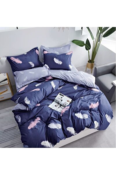 CHIRASO 4 Piece Bedding Set, Satin Cotton Sheet 240x250cm, Duvet Cover 200x230cm, 2 Pillowcases
