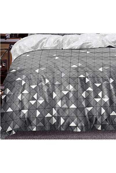 CHIRASO 4 Piece Bedding Set, Satin Cotton Sheet 240x250cm, Duvet Cover 200x230cm, 2 Pillowcases