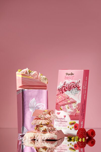 Beyoğlu Çikolata Beyoğlu Sweet Collection Angel Hair 80 Gram. Frambuazlı Pişmaniyeli Çikolata