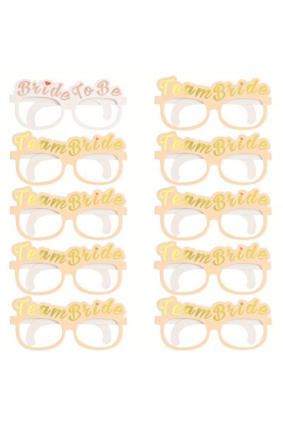 Flippy Set 10 Glasses, Flippy, Thematic Bachelorette Party, Model Team Bride and Bride to Be, 9 x Pink, 1 x