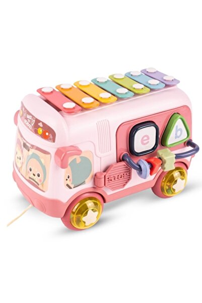 SOLTOY Autobuz interactiv cu xilofon si sortator SOLTOY®, zornaitoare si circ...