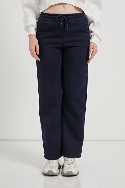 Arma Life Γυναικείο ελαστικό στη μέση, ριγέ, μπλε φαρδύ παντελόνι