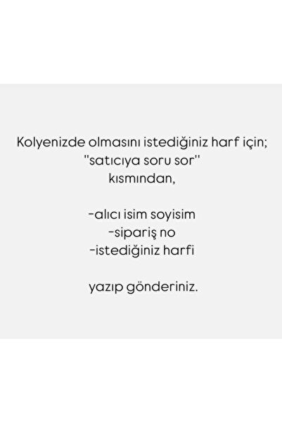 Raree Jewellery Kuğu ve harf sallantılı çelik asansörlü y kolye