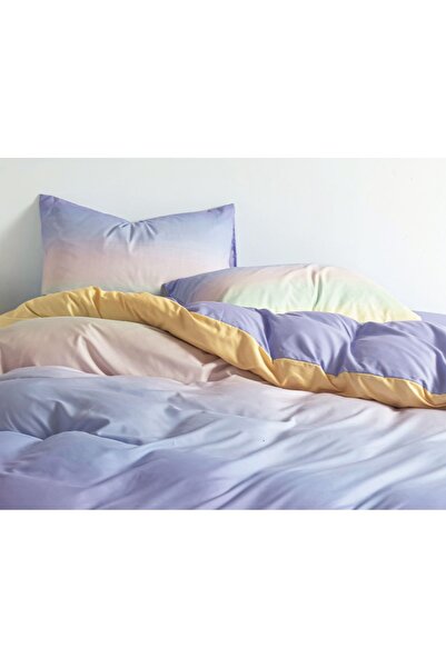 CHIRASO 4 Piece Bedding Set, Satin Cotton Sheet 240x250cm, Duvet Cover 200x230cm, 2 Pillowcases